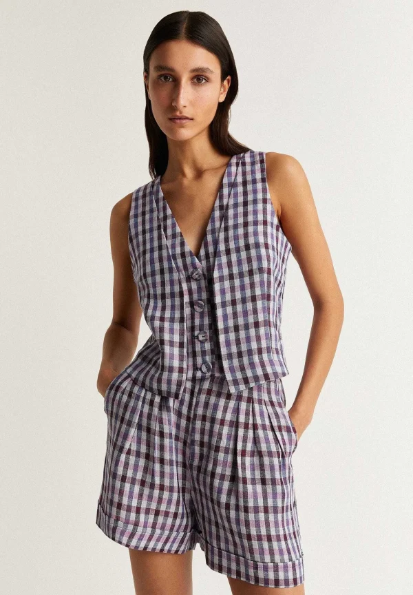 Shop Scalpers Bermudas Pinzas Vichy