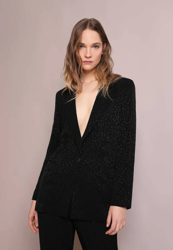 Flash Sale Scalpers Blazer Jacquard Calaveras Estrellas