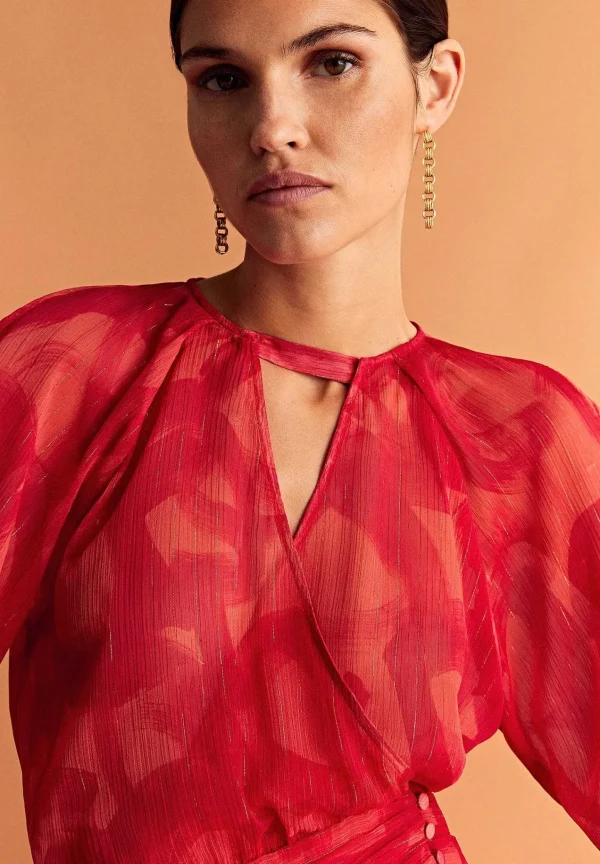 Fashion Scalpers Blusa Abertura Lurex