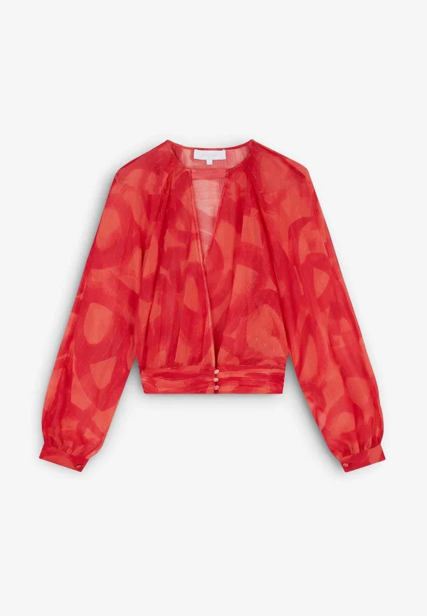 Fashion Scalpers Blusa Abertura Lurex