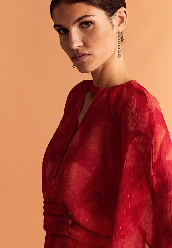 Fashion Scalpers Blusa Abertura Lurex