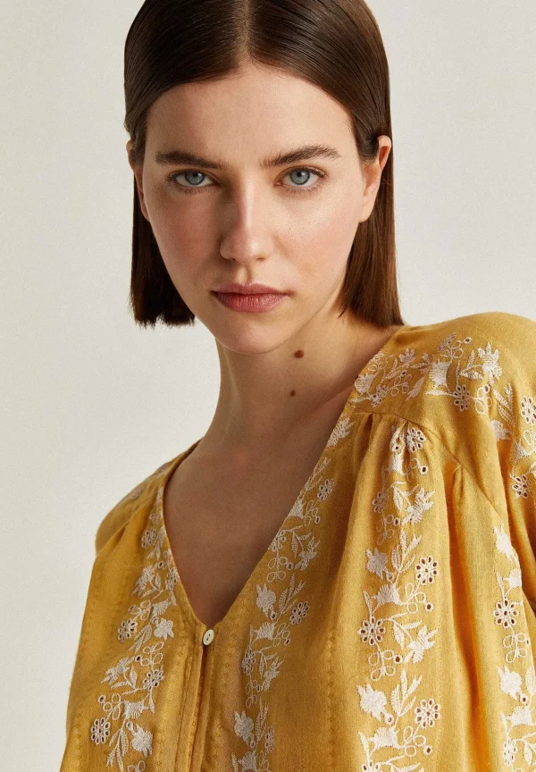Flash Sale Scalpers Blusa Bordados Contraste