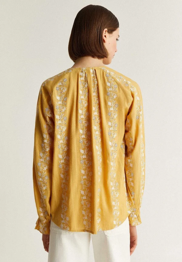 Flash Sale Scalpers Blusa Bordados Contraste