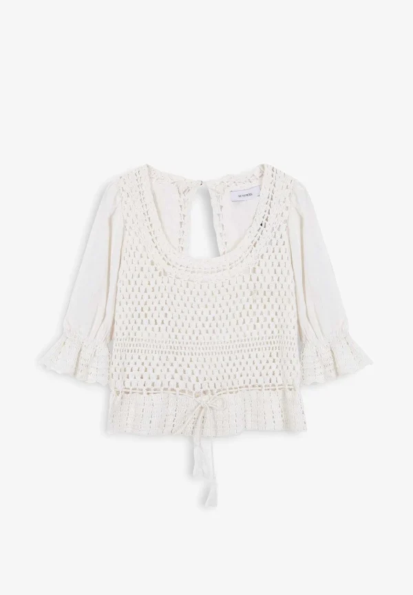 Store Scalpers Blusa Detalles Crochet