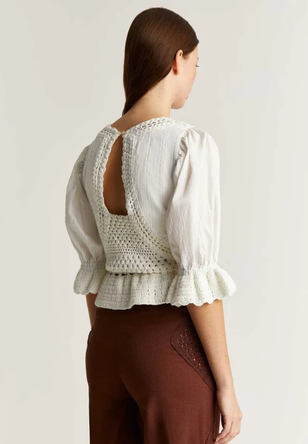 Store Scalpers Blusa Detalles Crochet