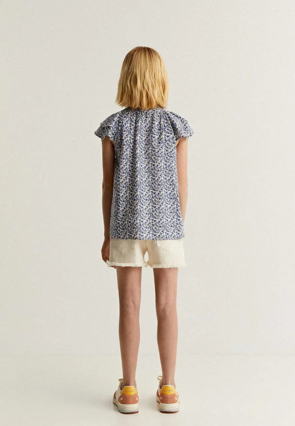 Shop Scalpers Blusa Flores Volantes Hombro