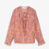 Sale Scalpers Blusa Fluida Etnica