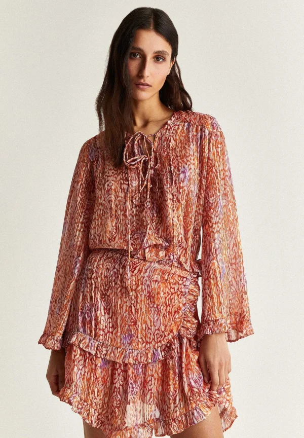 Sale Scalpers Blusa Fluida Etnica