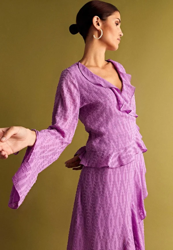 Cheap Scalpers Blusa Plumeti Bajo Asimetrico