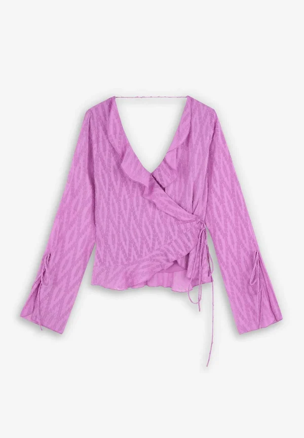 Best Sale Scalpers Blusa Plumeti Bajo Asimetrico