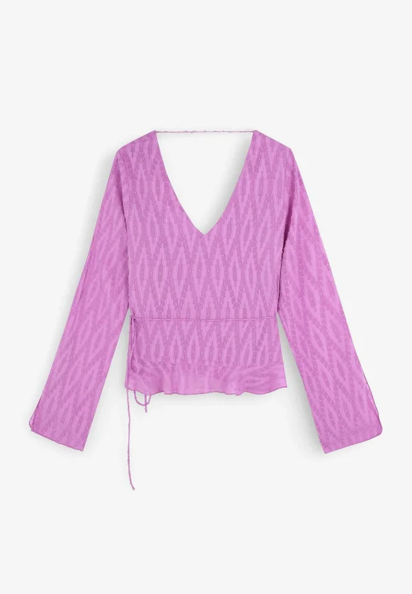 Cheap Scalpers Blusa Plumeti Bajo Asimetrico