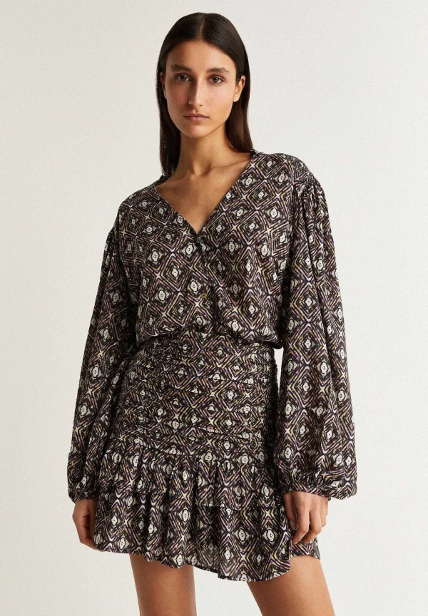 Cheap Scalpers Blusa Print Detalle Lurex