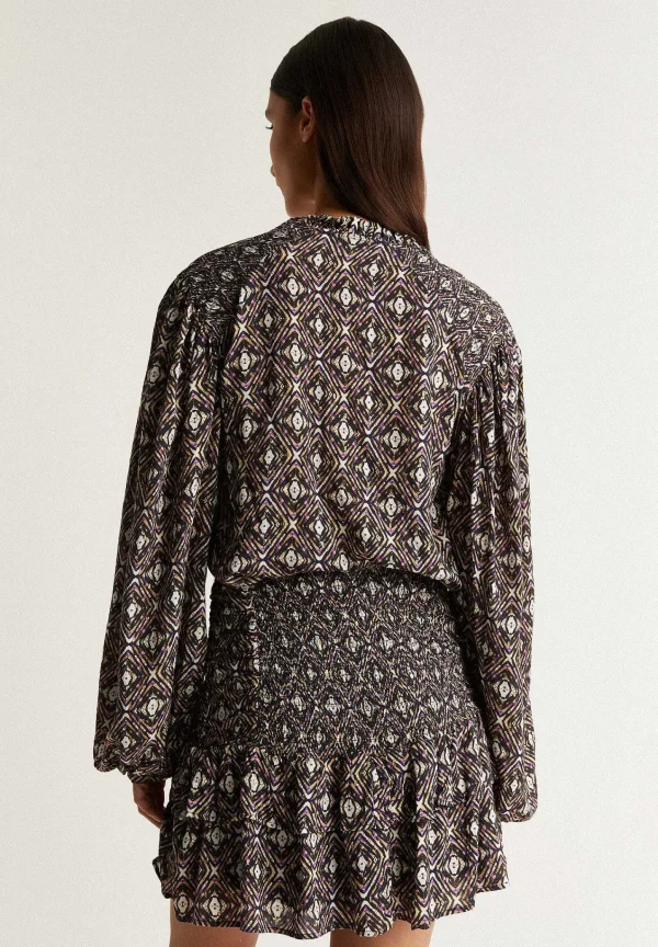 Cheap Scalpers Blusa Print Detalle Lurex