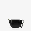 Cheap Scalpers Bolso Piel Media Luna Cristales