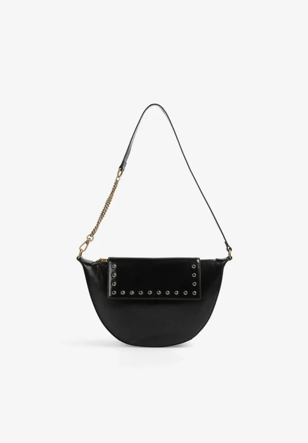 Cheap Scalpers Bolso Piel Media Luna Cristales