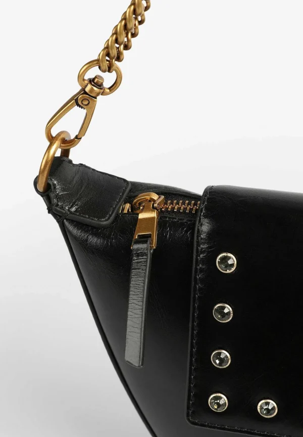 Cheap Scalpers Bolso Piel Media Luna Cristales