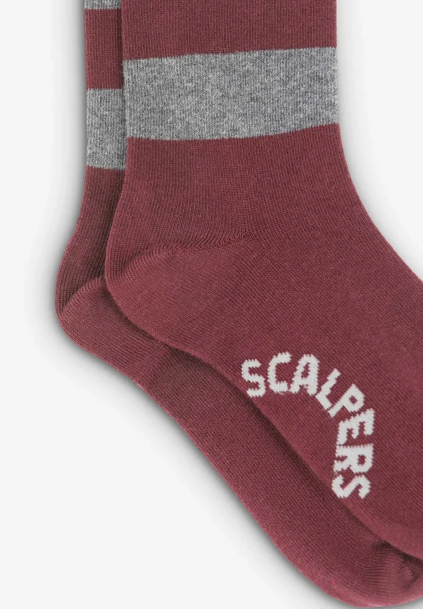 Discount Scalpers Calcetines Rayas Calavera