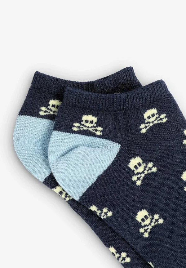 Shop Scalpers Calcetines Tobilleros Calaveras All Over