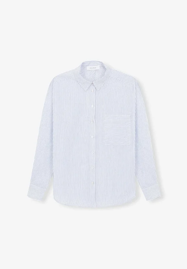 Store Scalpers Camisa Lino Rayas Combinadas