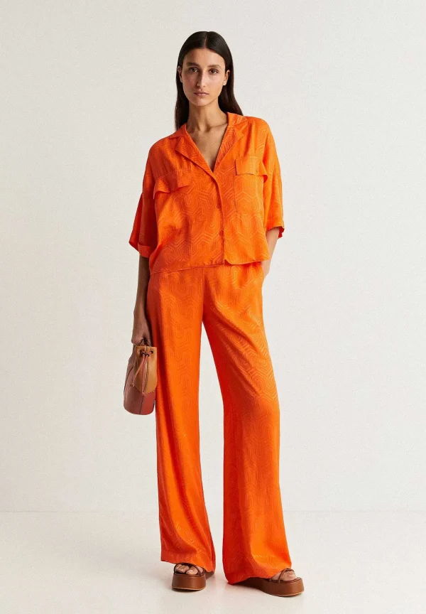 Cheap Scalpers Camisa Pijamera Detalles Geometricos