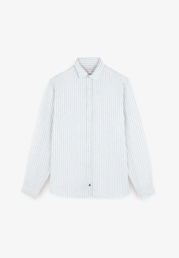 Cheap Scalpers Camisa Premium Lino Rayas Slim