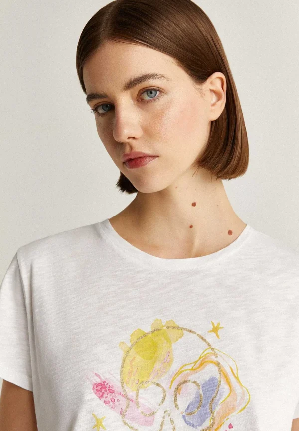 Cheap Scalpers Camiseta Calavera Glitter
