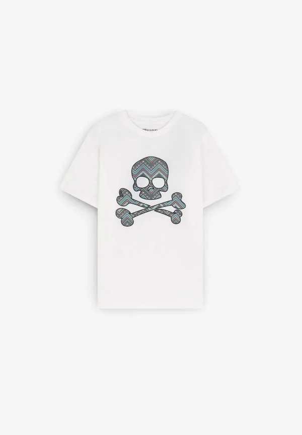 Sale Scalpers Camiseta Calavera Print Zigzag