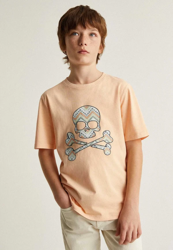 Flash Sale Scalpers Camiseta Calavera Print Zigzag