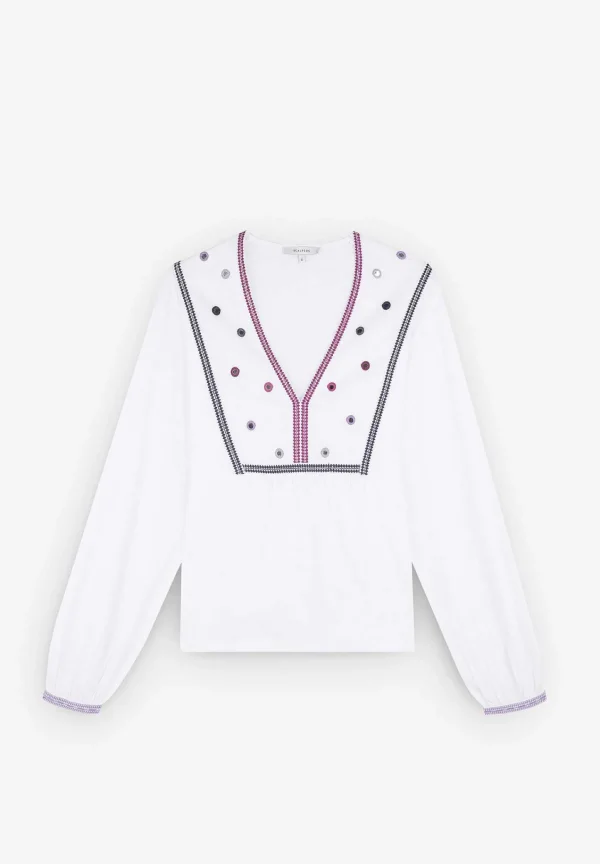 Clearance Scalpers Camiseta Detalles Bordados