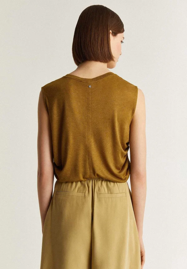 Fashion Scalpers Camiseta Lurex Frunce Lateral