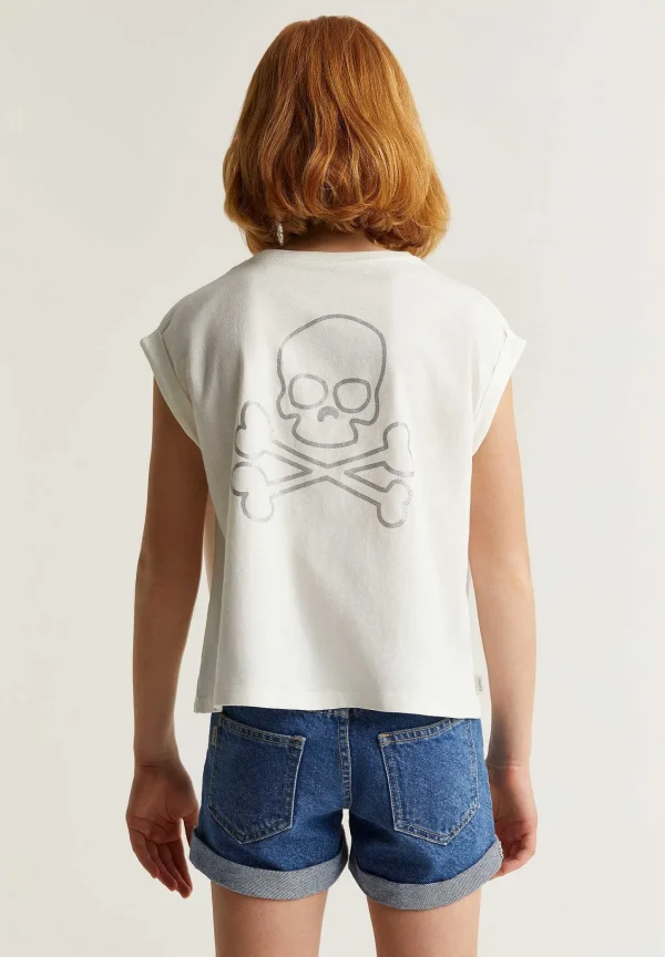 Shop Scalpers Camiseta Nudo Calavera Glitter