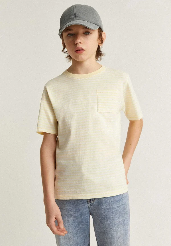 Discount Scalpers Camiseta Rayas Bolsillo