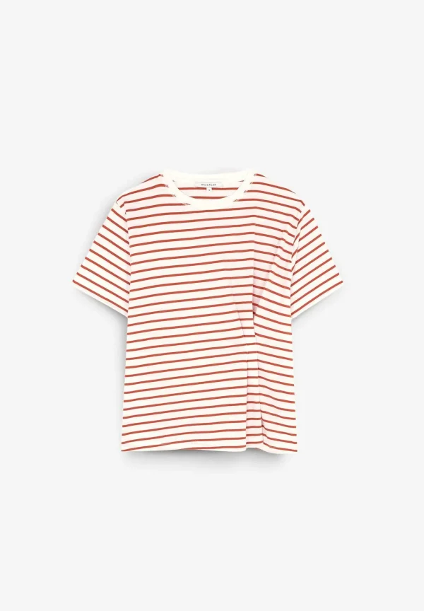 Shop Scalpers Camiseta Rayas Detalle Pliegues