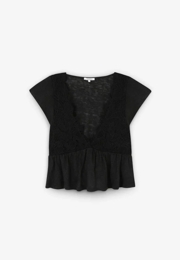 Best Sale Scalpers Camiseta Rustica Encaje Frontal