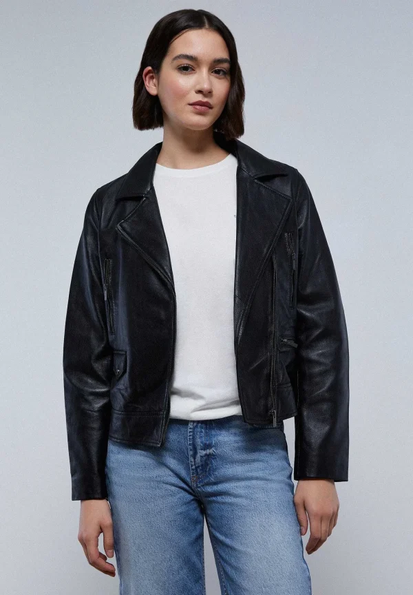 Online Scalpers Cazadora Biker Piel