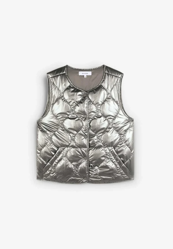 Clearance Scalpers Chaleco Acolchado Cuello Redondo