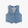 Fashion Scalpers Chaleco Denim Textura