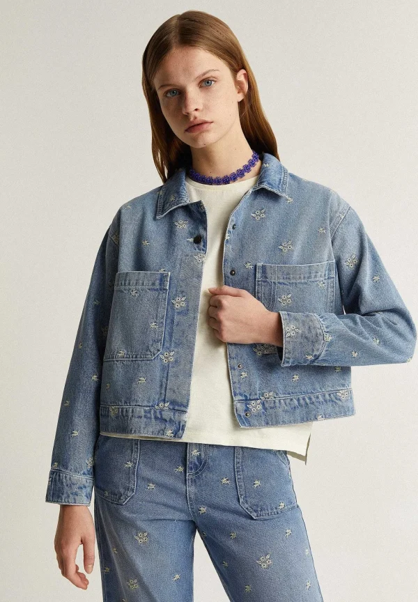 Sale Scalpers Chaqueta Denim Detalles Bordados