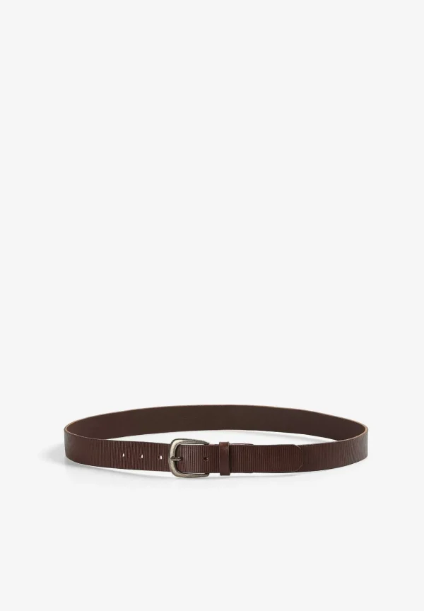 Clearance Scalpers Cinturon Piel Rayas