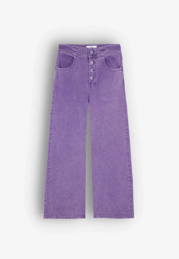 Sale Scalpers Denim Culotte Botones Tono