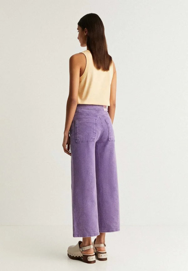 Sale Scalpers Denim Culotte Botones Tono