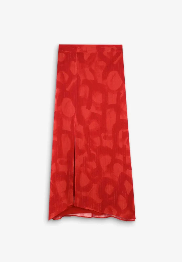 New Scalpers Falda Fluida Abertura Lurex