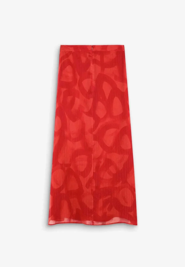 New Scalpers Falda Fluida Abertura Lurex
