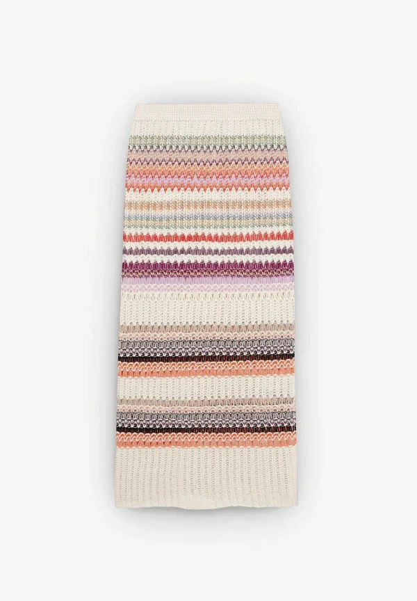 Cheap Scalpers Falda Midi Crochet Rayas