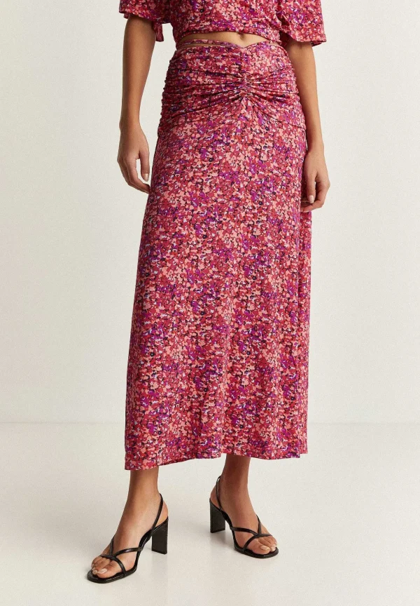 Flash Sale Scalpers Falda Midi Frunces Cordon