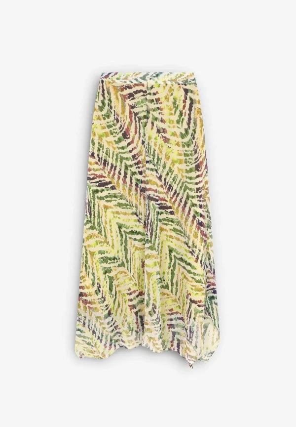 Clearance Scalpers Falda Midi Print Cebra