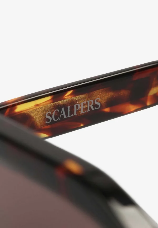 Clearance Scalpers Gafas Sol Cuadradas Pasta Efecto Carey