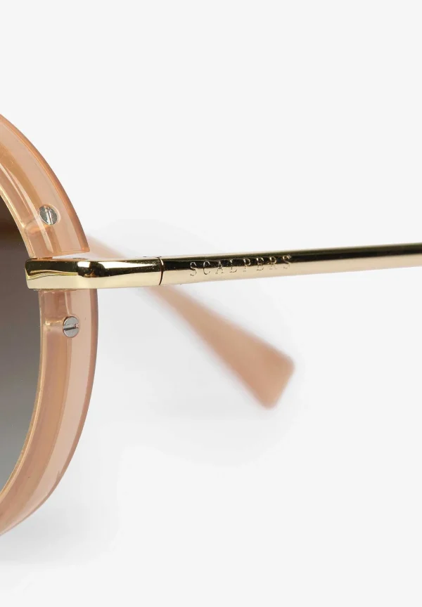 Shop Scalpers Gafas Sol Redondas Metalicas
