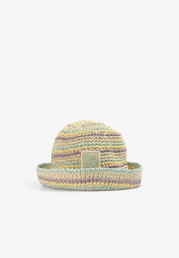 Store Scalpers Gorro Bucket Crochet Rayas