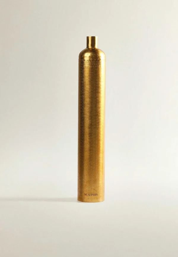 Shop Scalpers Jarron Decorativo Metal Dorado